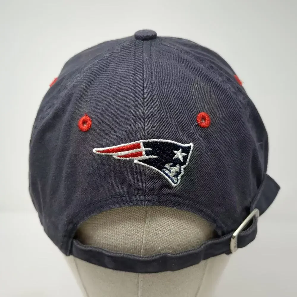 New England Patriots NFL Reebok Blue Red One Size Embroidered Adjustable Cap